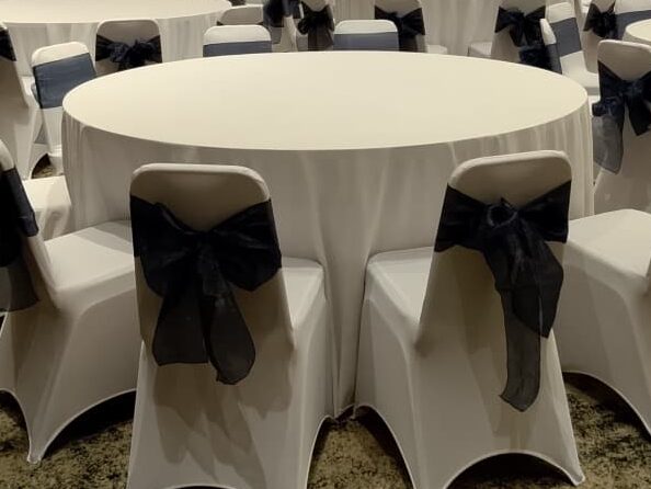 Sewa Kursi Futura Cover Stretch Putih